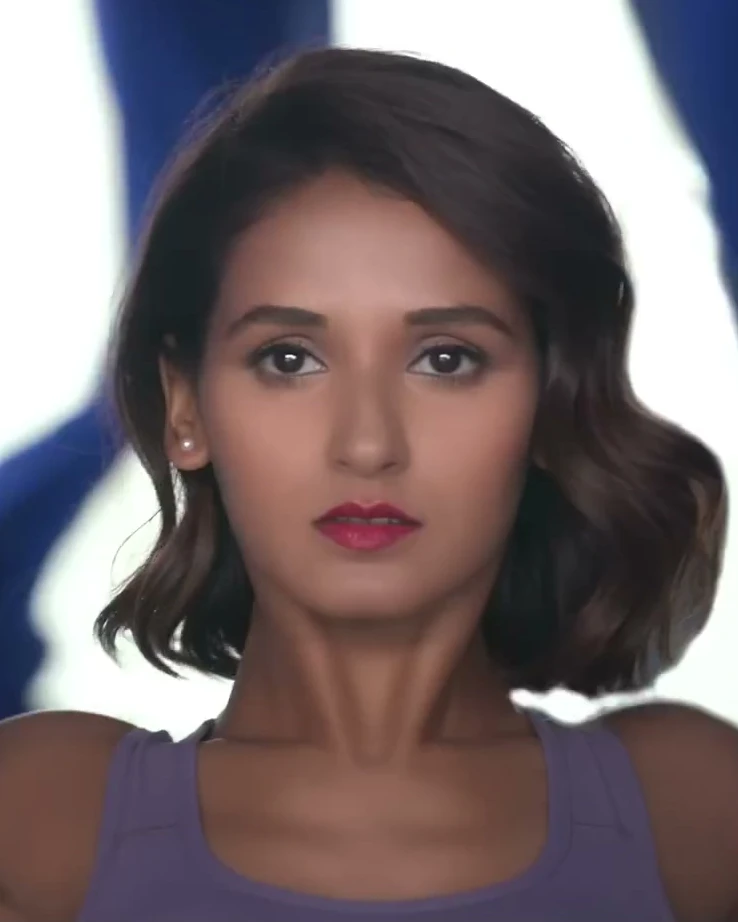 Shakti Mohan in a textured bob, NY Bae campaign